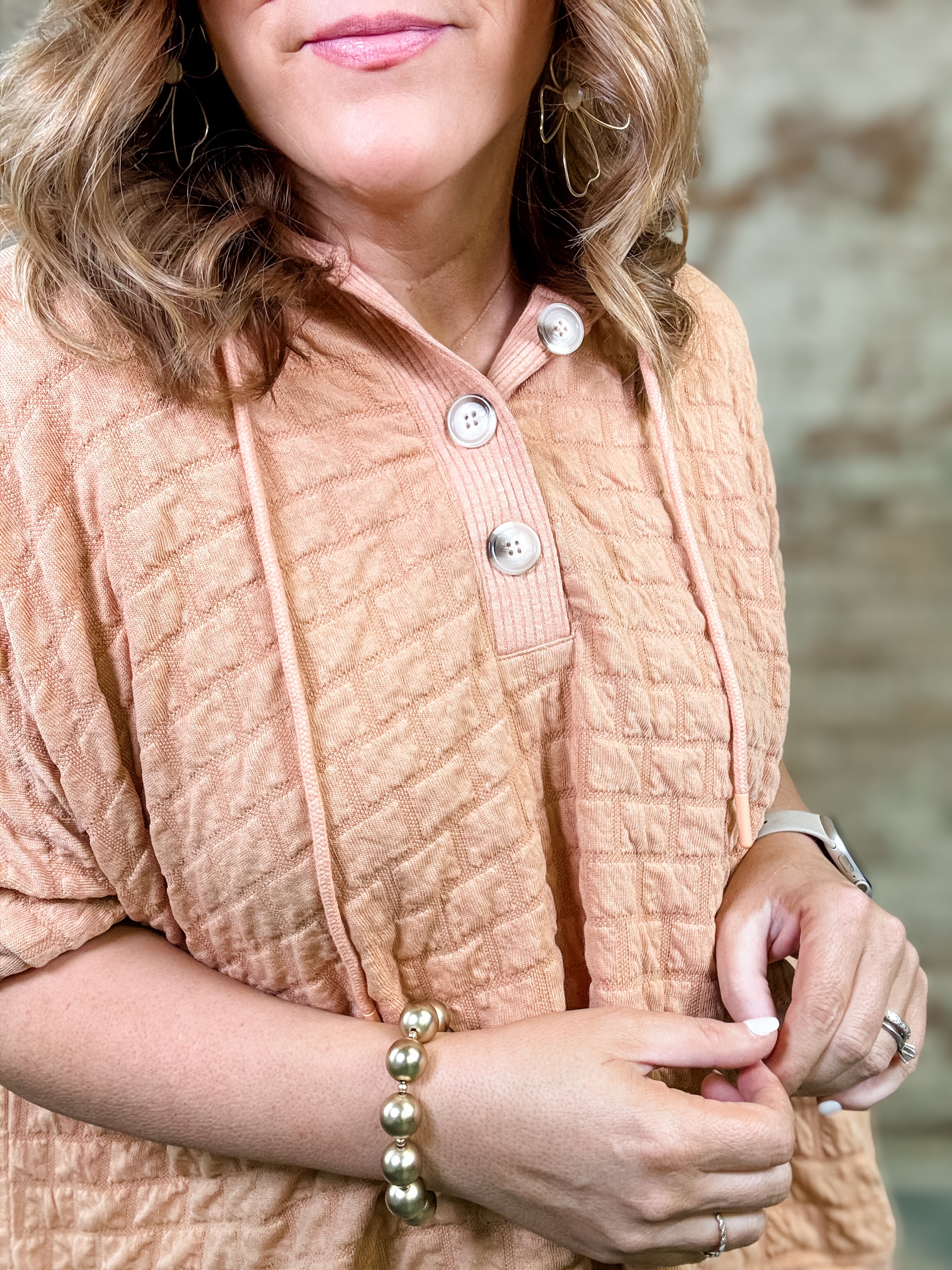 Silas Puff Textured Hoodie