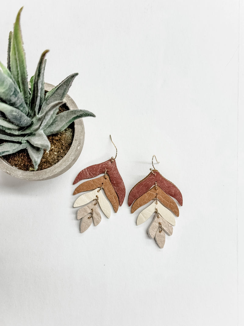 Toshica Faux Leather Earrings