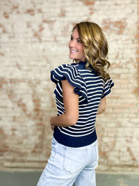 Cason Stripe Sweater Top