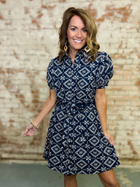 Kristian Embroidered Shirt Dress