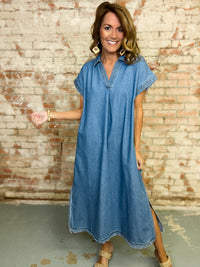 Kamryn Denim Midi Dress