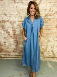 Kamryn Denim Midi Dress