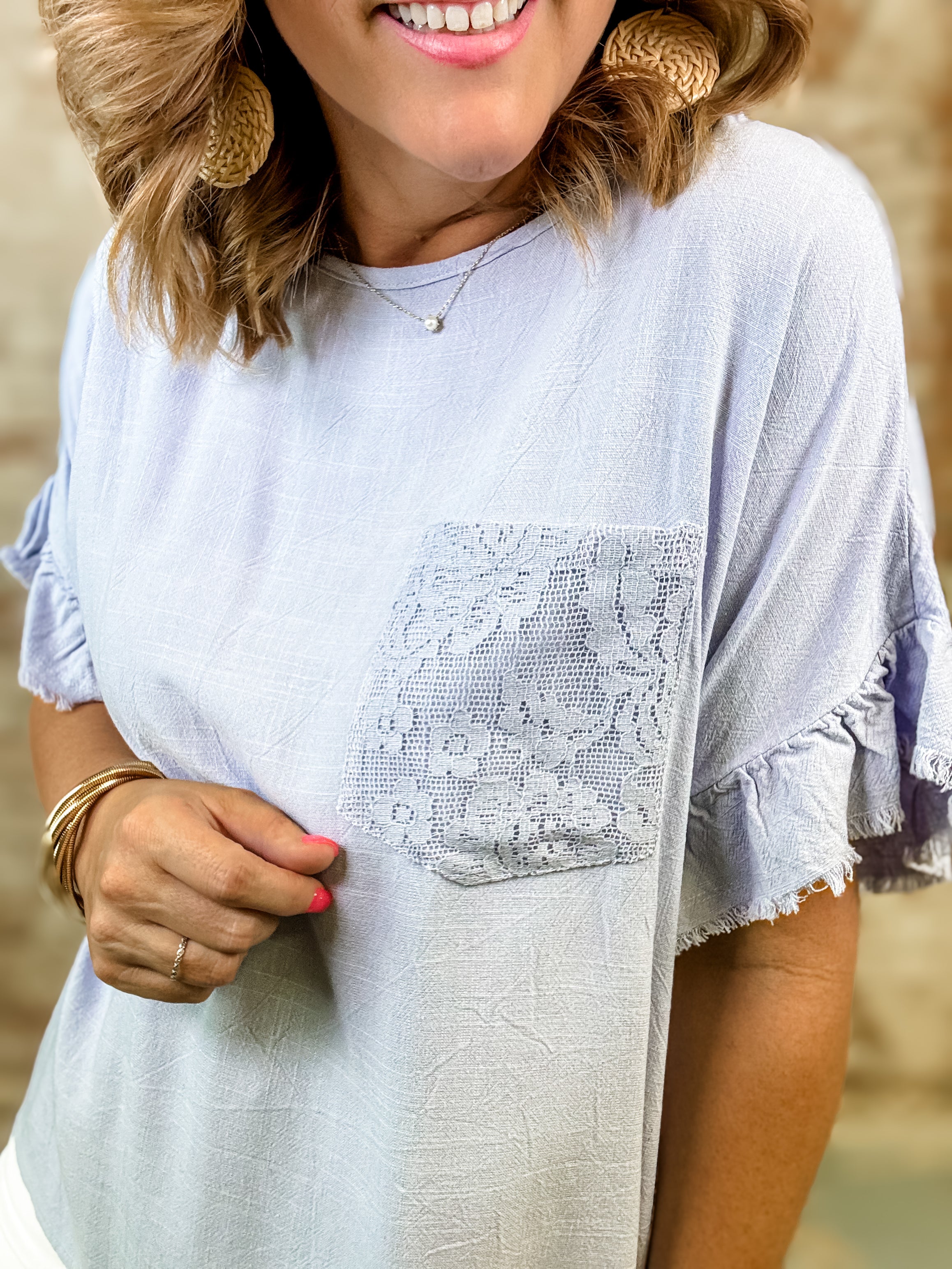 Rhonda Lace Back Top - FINAL SALE