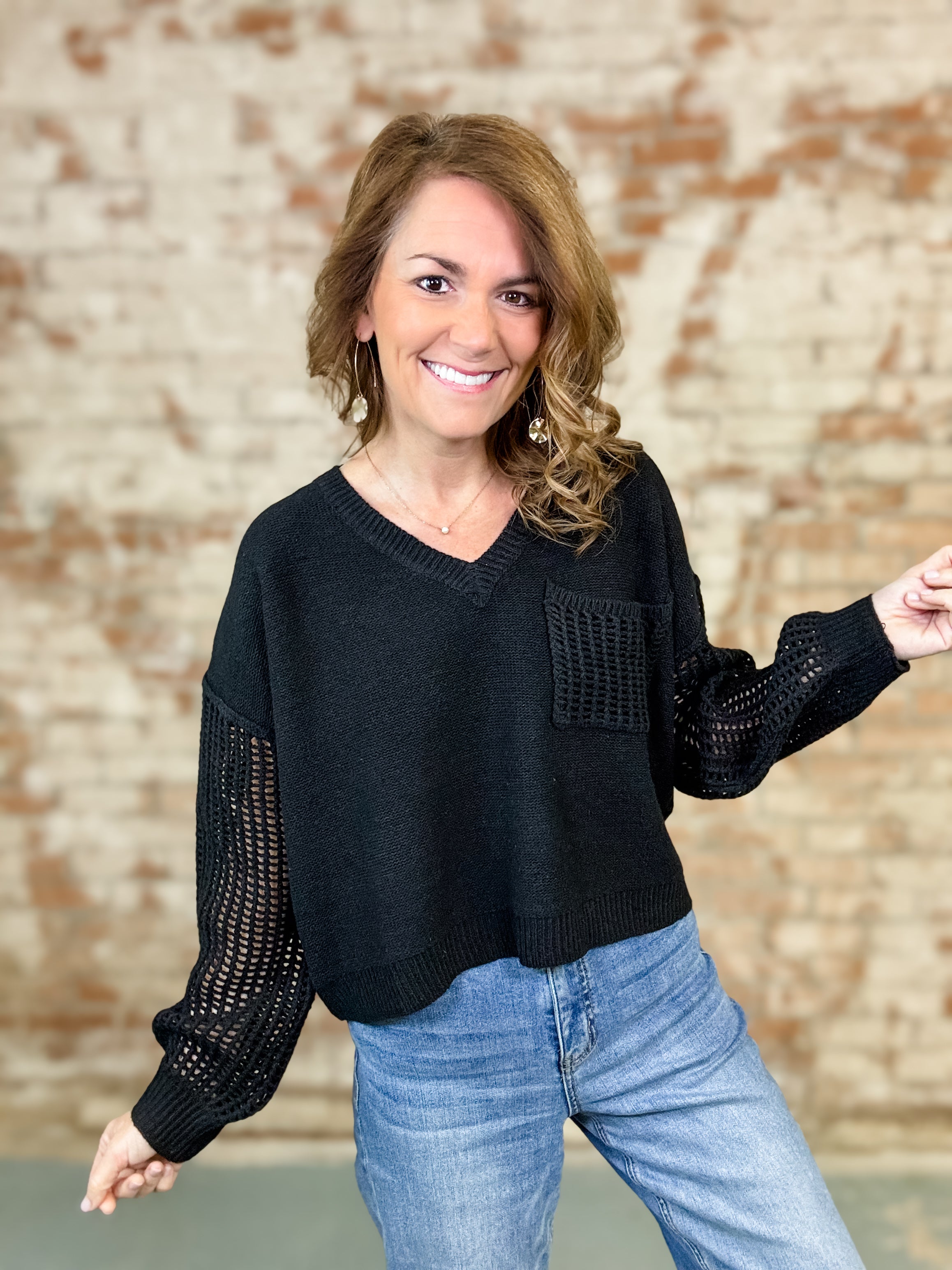 Petra Long Sleeve Sweater Top