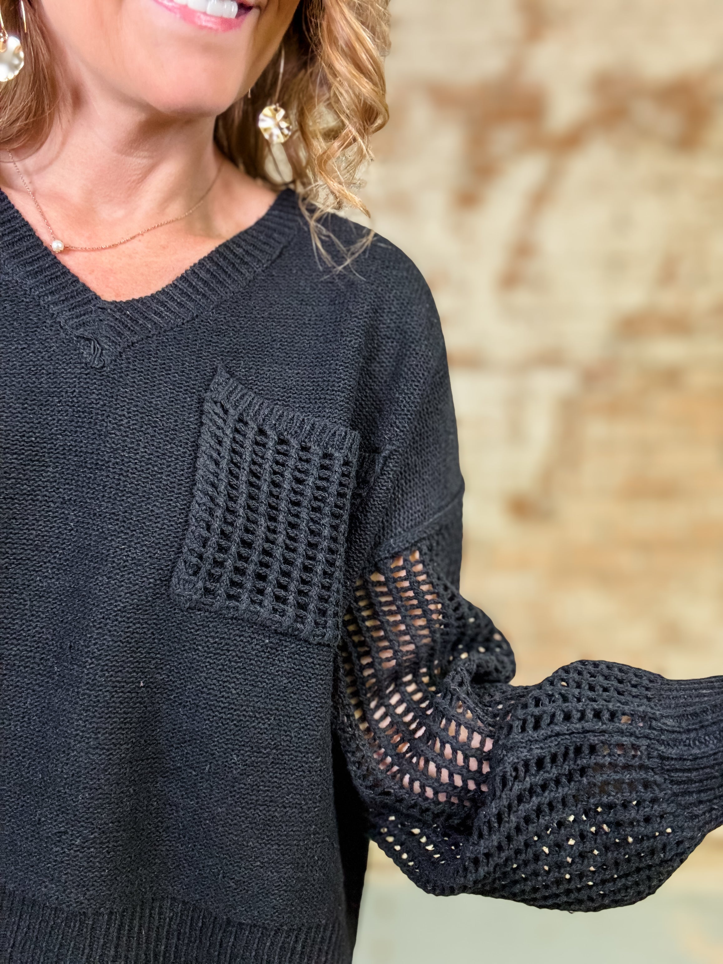 Petra Long Sleeve Sweater Top