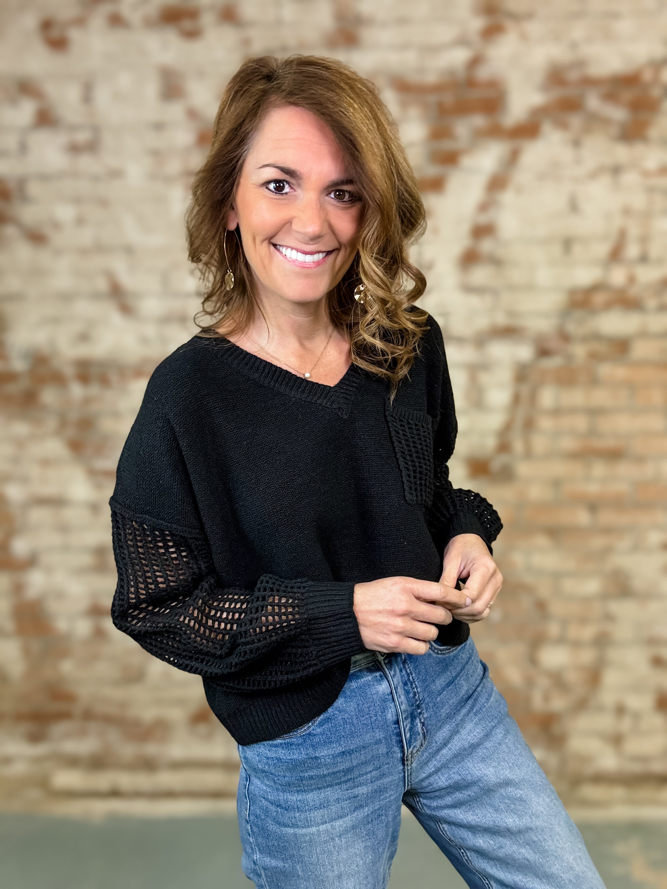 Petra Long Sleeve Sweater Top