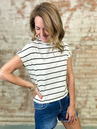 Bridgette Stripe Jersey Top