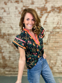 Terah Floral Print Top