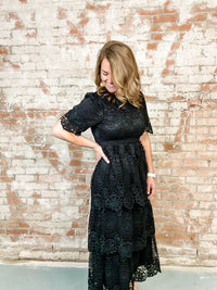 Kelsey Lace Tiered Dress