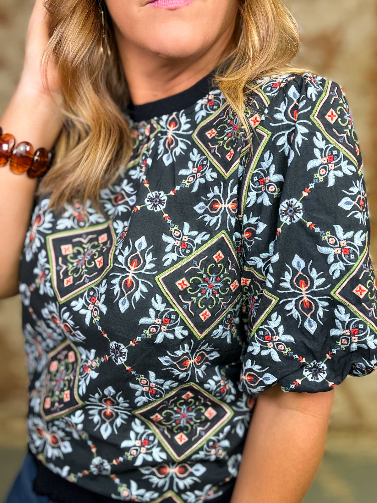 Laylani Embroidery Top