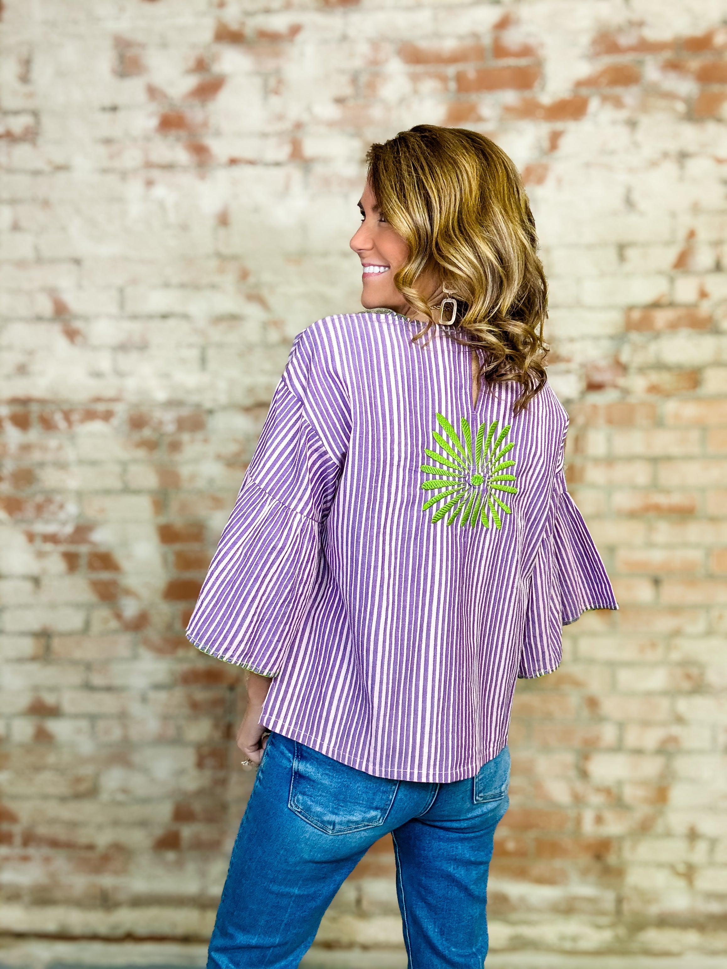 Ivy Jane Elena Embroidered Top