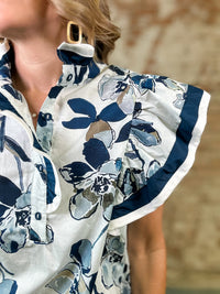 Garen Floral Ruffle Top