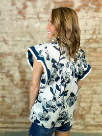 Garen Floral Ruffle Top
