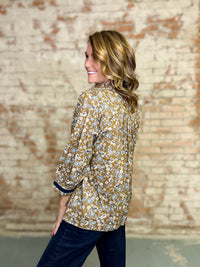 Magnolia Floral Print Top
