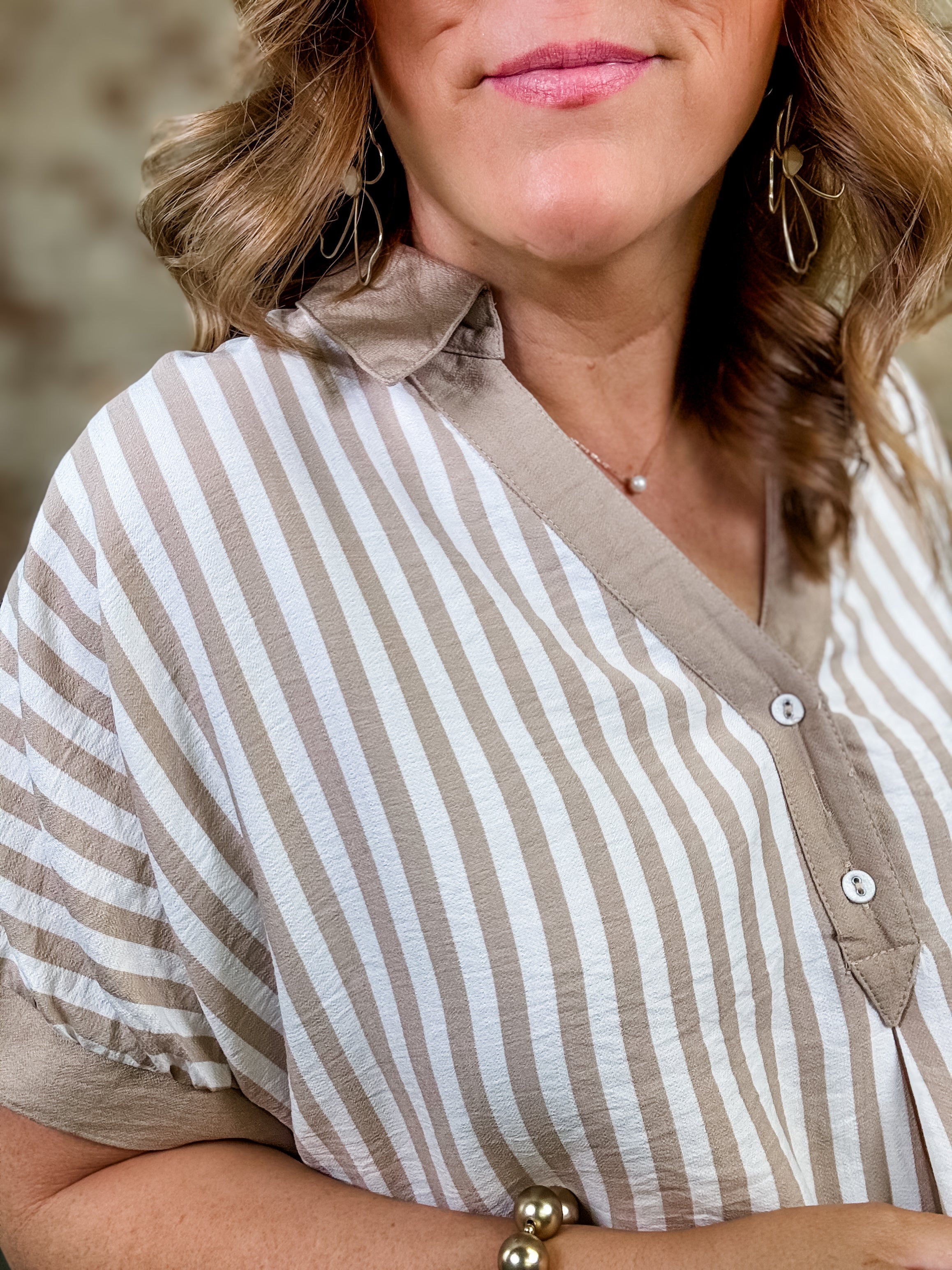 Sarai Stripe Oversized Top