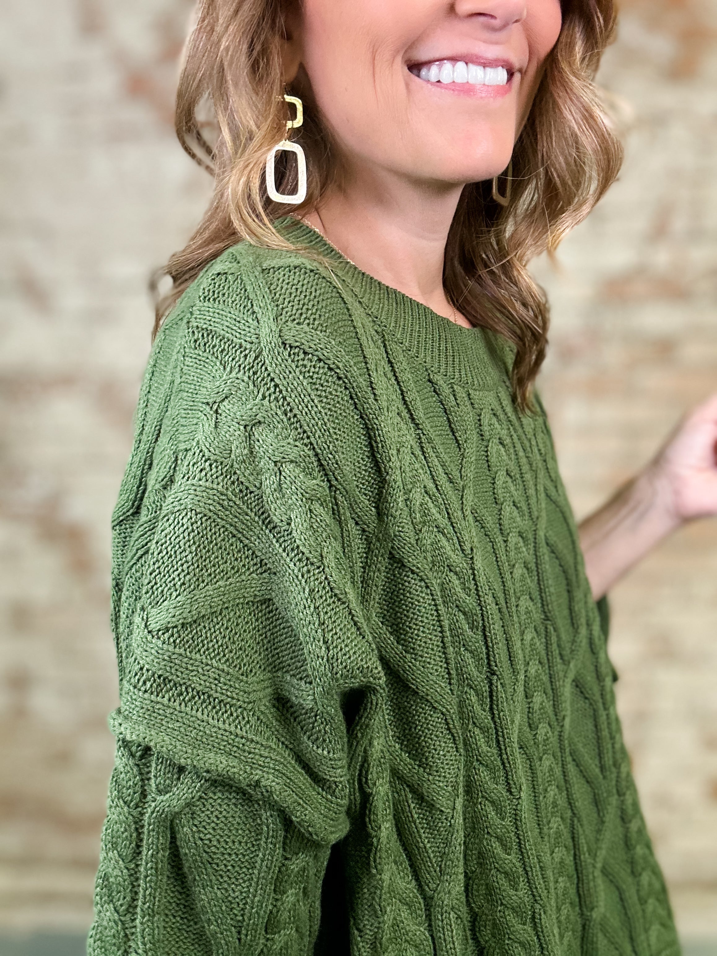Regina Solid Knit Sweater Top