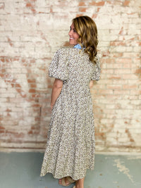 Sharron Leopard Midi Dress