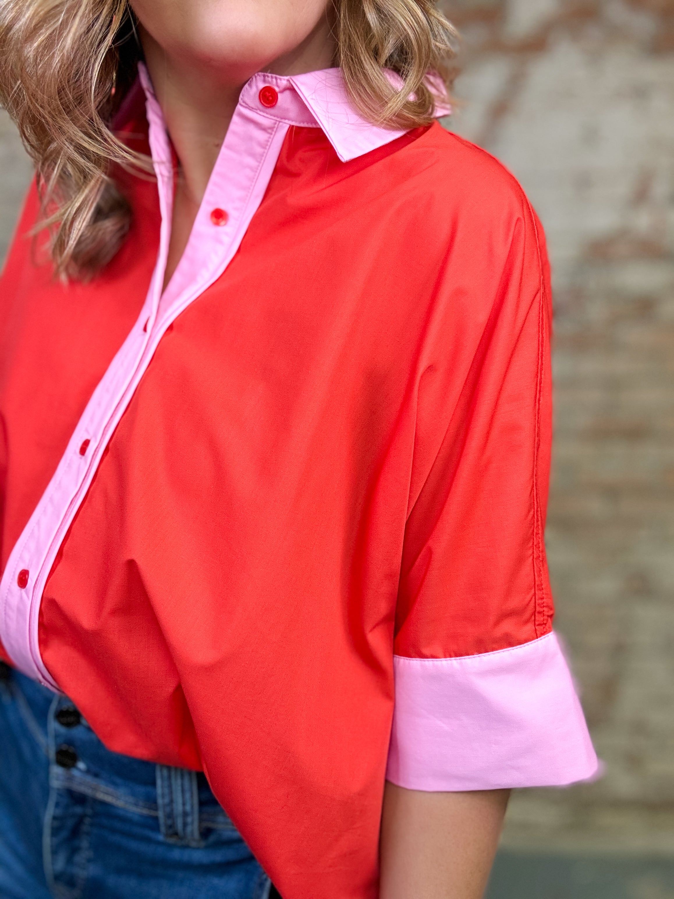 Roland Button Down Top