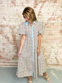 Sharron Leopard Midi Dress