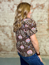 Olympia Floral Eyelet Top