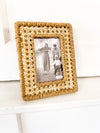 Small Woven Cane Frame (Mud Pie)