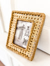 Small Woven Cane Frame (Mud Pie)