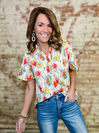 Sarah Floral Top