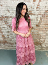 Trixie Lace Tiered Dress