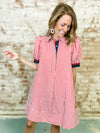 Sandra Stripe Shirt Dress