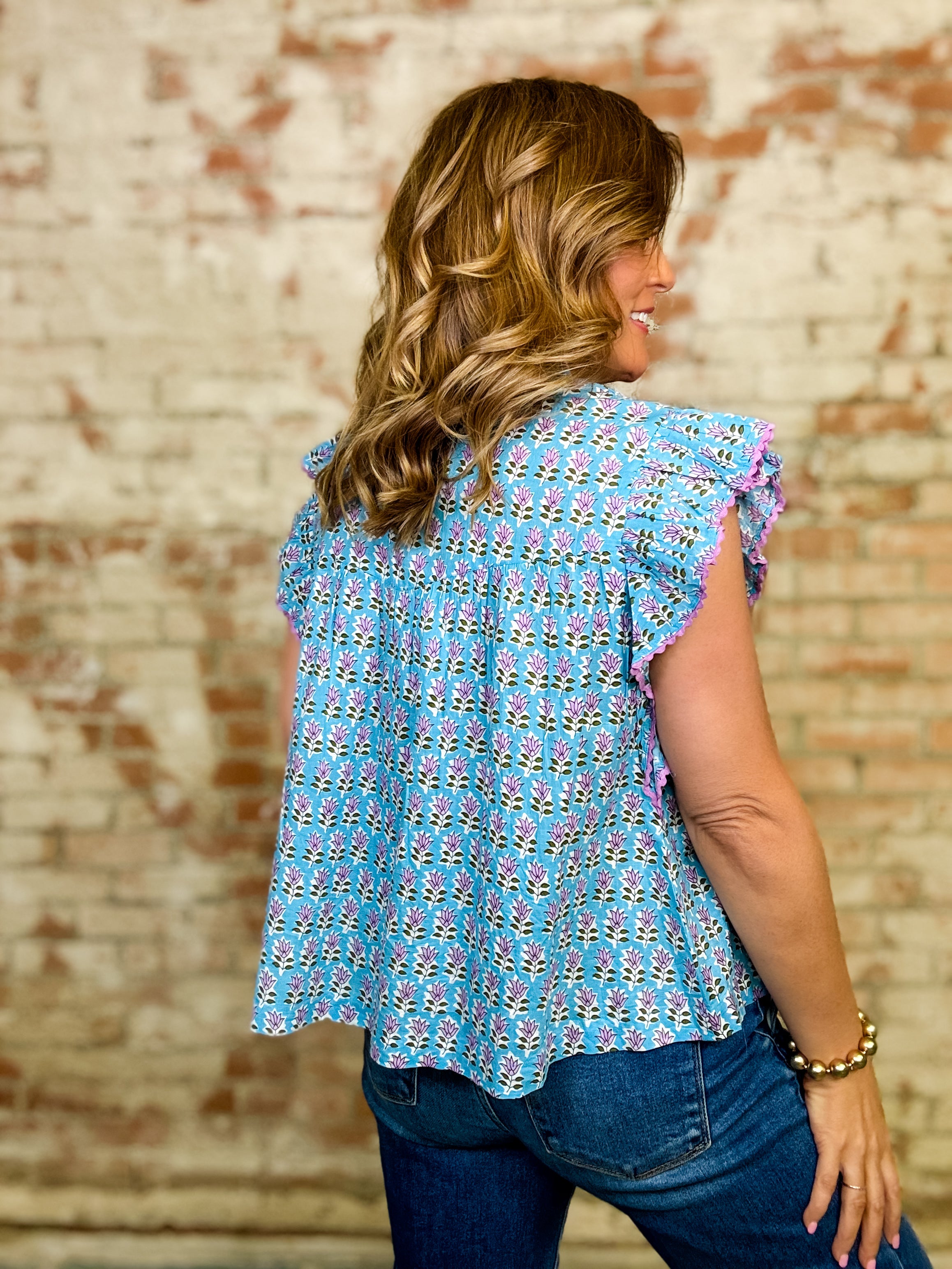 Sister Mary Farrah Floral Top