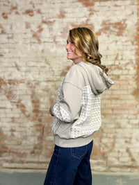Caitlynn Jacquard Mix Hoodie