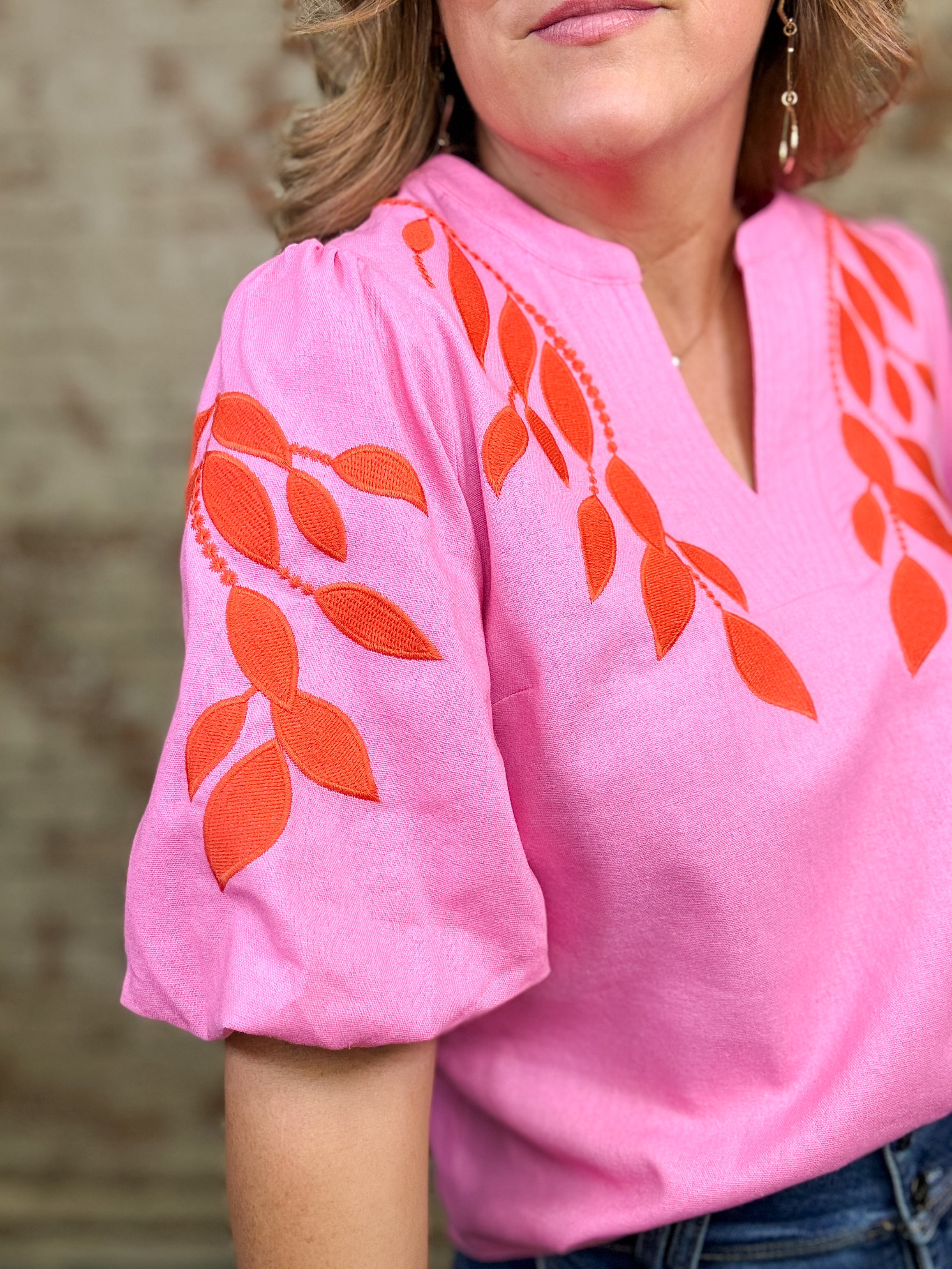 Kellan Embroidered Top