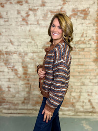 Larrae Crochet Knit Cardigan
