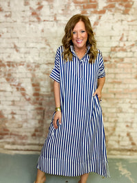Kristie Stripe Midi Dress