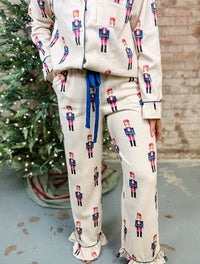 Fritz Nutcracker Striped Pajama Set