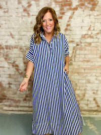 Kristie Stripe Midi Dress