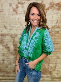 Dana Embroidered Top