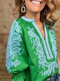 Dana Embroidered Top