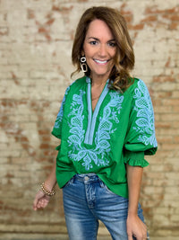 Dana Embroidered Top