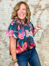 THML Sonia Floral Print Top