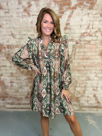 Ayana Boho Paisley Dress