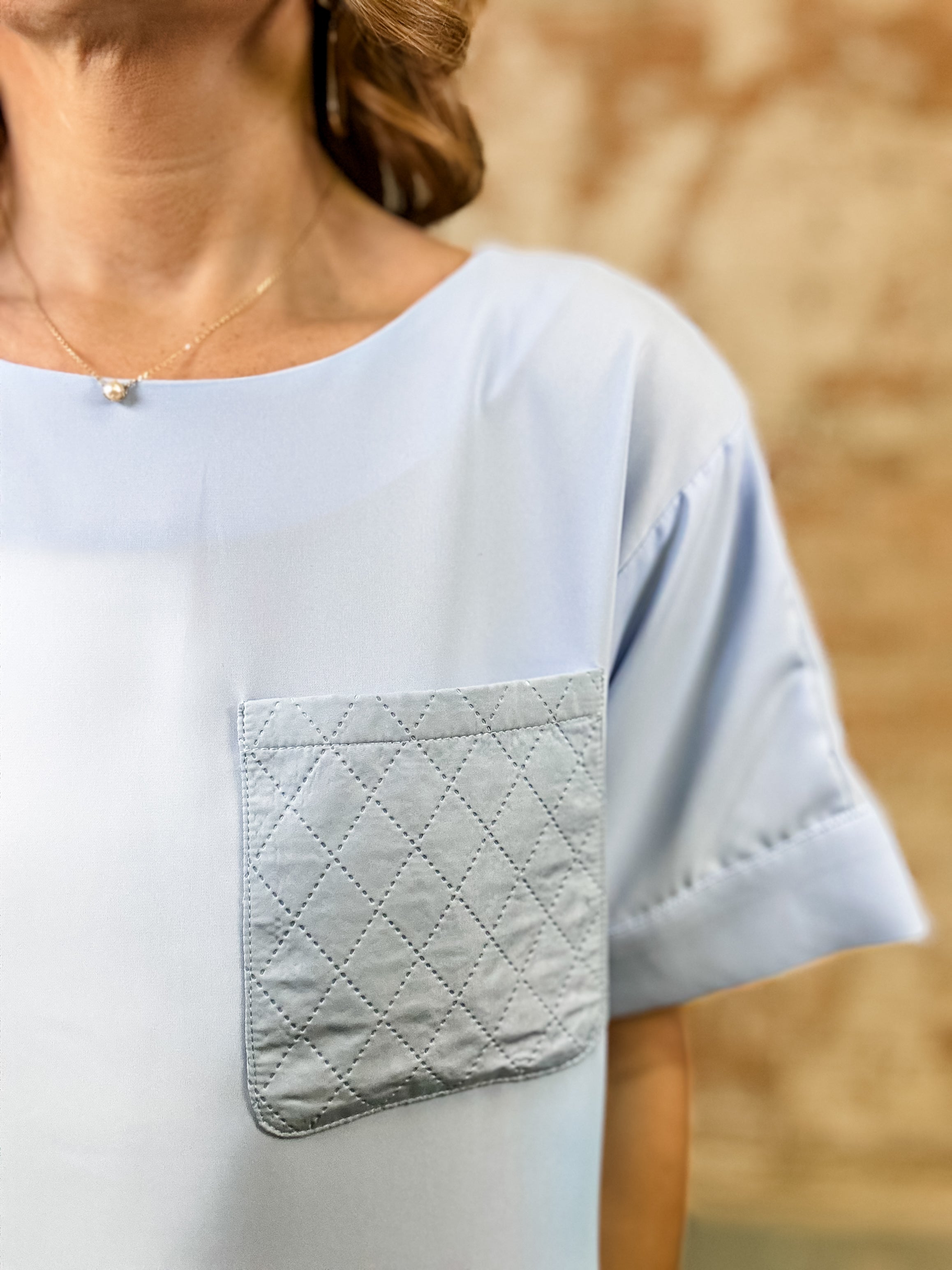 Kimberly Diamond Pocket Top
