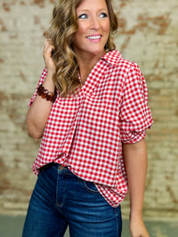 Ester Gingham Top