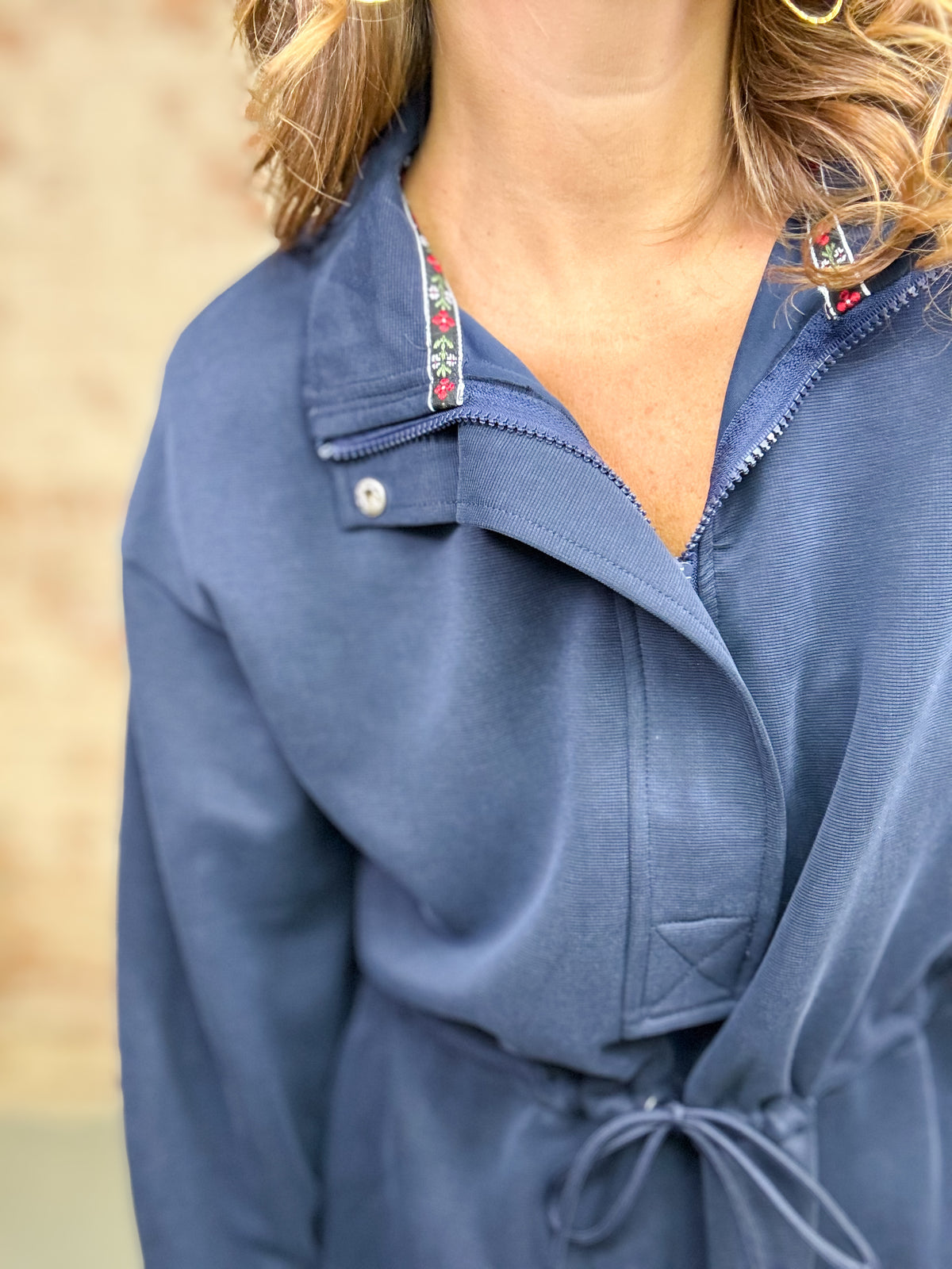 Xavier Solid Quarter Zip Dress