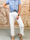 Strickland High Rise Cropped Straight Jeans