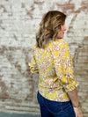 THML Miranda Yellow Flower Print Top