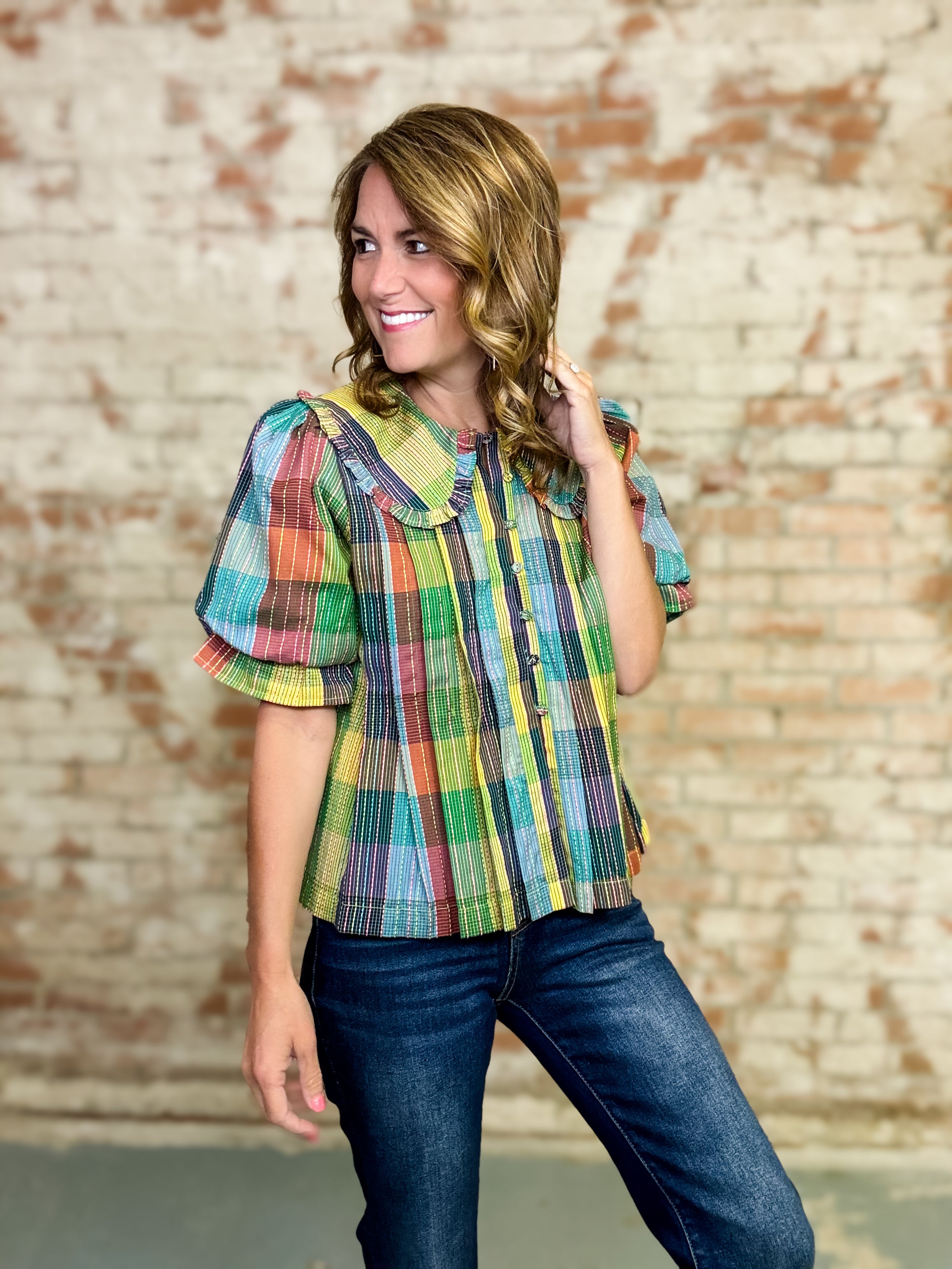 Ivy Jane Arrington Pleated Top