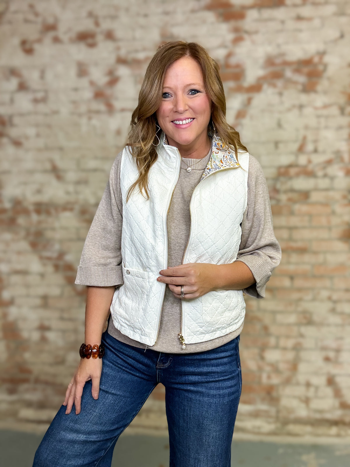 Jolie Reversible Quilted Vest