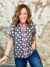 Morgan Floral Button Front Top