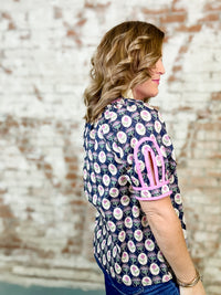 Morgan Floral Button Front Top